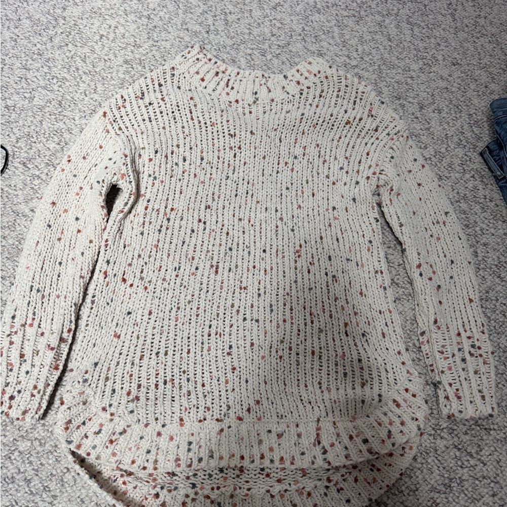 Speckled Cream Sweater